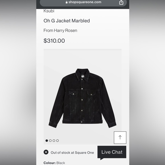 NWOT Ksubi Black Marbled Oh G Denim Jacket - Picture 2 of 10